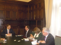 16 January 2013 National Assembly Speaker talks to the members of the Australian parliamentary delegation